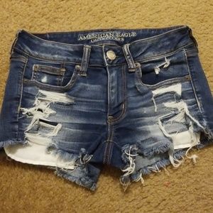 Denim shorts